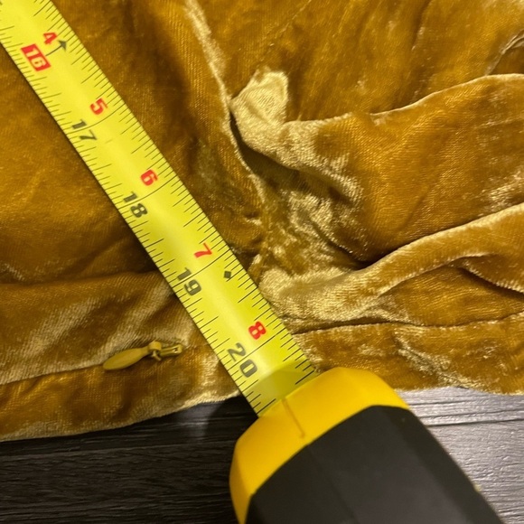 J. Crew Velvet Gold Bronze Blouse Size 8 - Picture 10 of 12